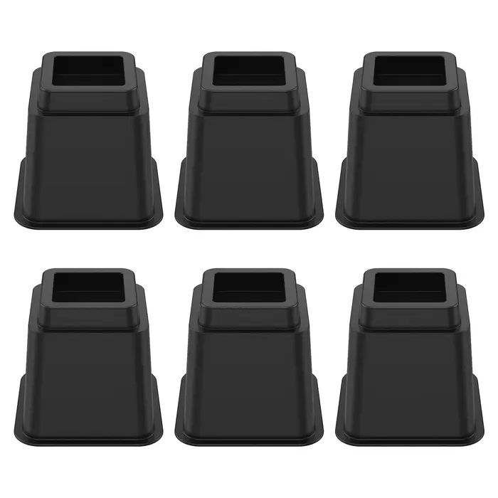 Rehausseurs de meubles robustes, 6 pièces, rehausseur de canapé, fond antidérapant, rehausseurs de T