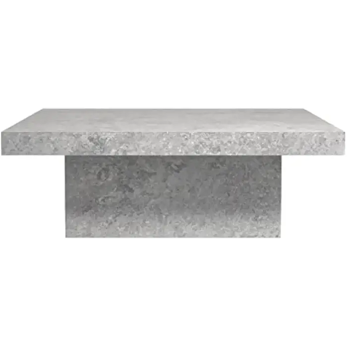 Pour table basse, table basse industrielle moderne, table centrale carrée pour salon, bureau, balcon
