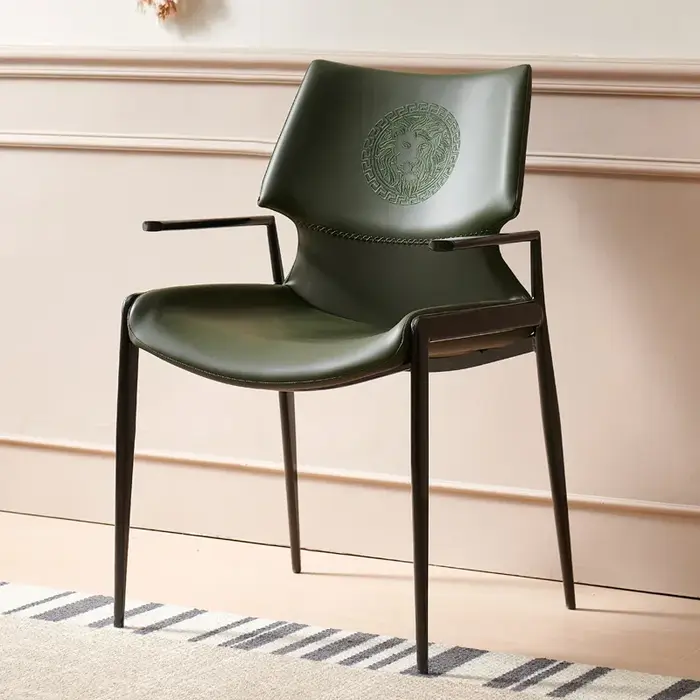 Chaise de salle à manger de luxe légère italienne