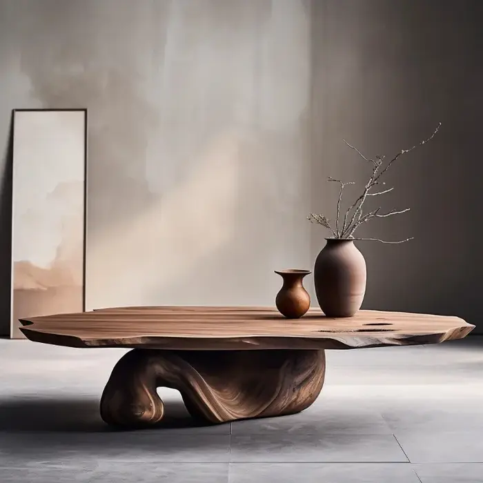 Table basse design en bois