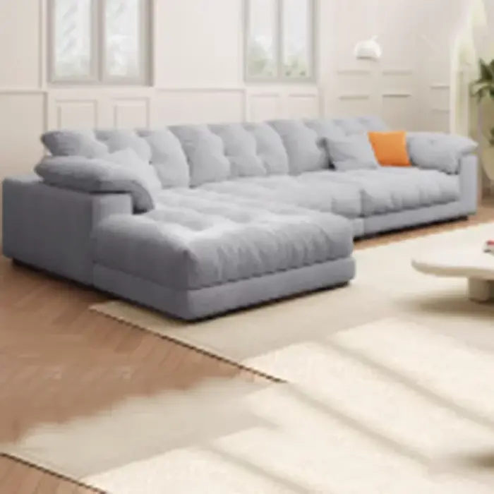 Salon européen Salon canapés luxe minimaliste lit de repos canapés Double paresseux Salon Muebles me