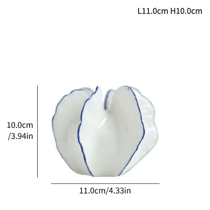 CAPIdepository-Figurine de carambole en céramique, vase de vitrage pour fleur fraîche, pièce maîtres