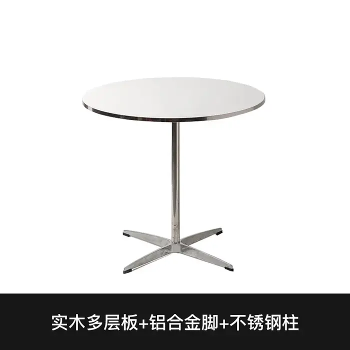 Table de salle à manger ronde pour restaurant, table d'angle compacte pour terrasse, table de salle 