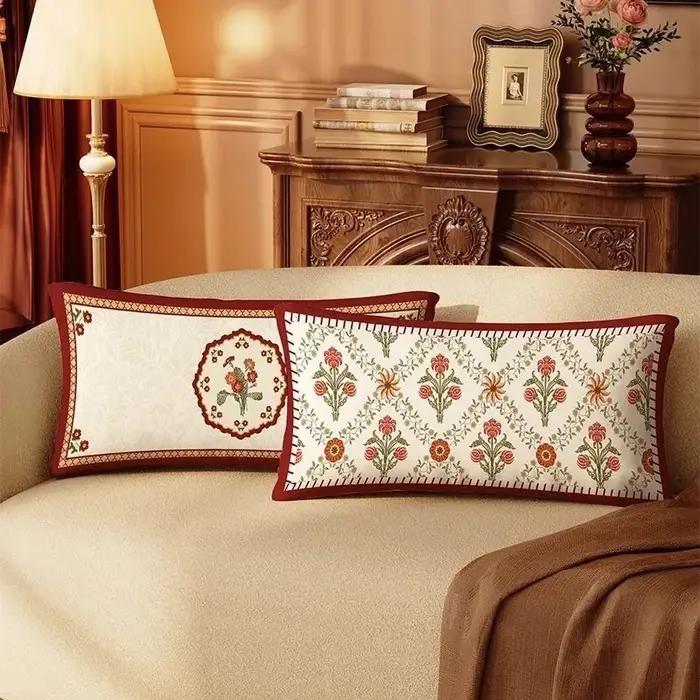 Housse de coussin rectangulaire pour canapé