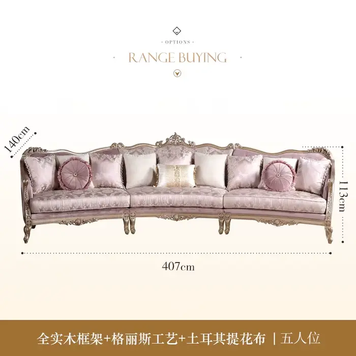 Coussin salon canapé confortable luxe romantique design canapé salon élégant Muebles Para Habitacion