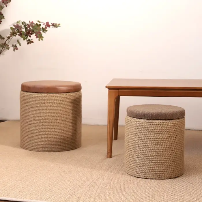 Futon de tissage de corde fait à la main