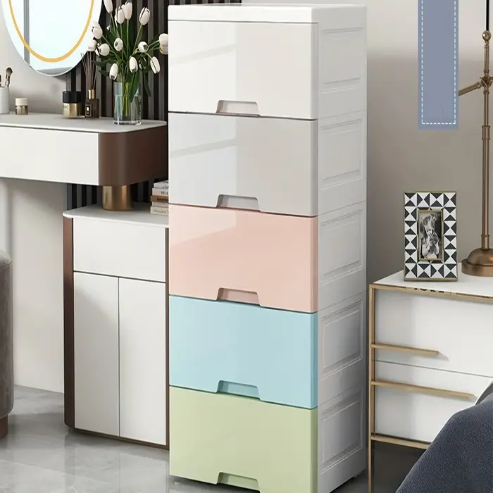 Armoire de rangement en plastique épaissi style tiroir pour vêtements de bébé nourrisson et enfant g