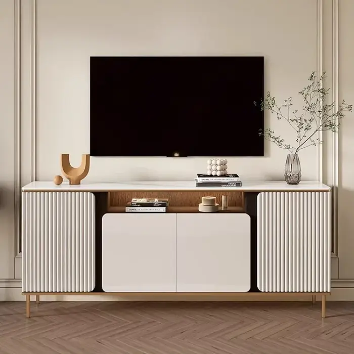 Meuble TV de rangement nordique de luxe