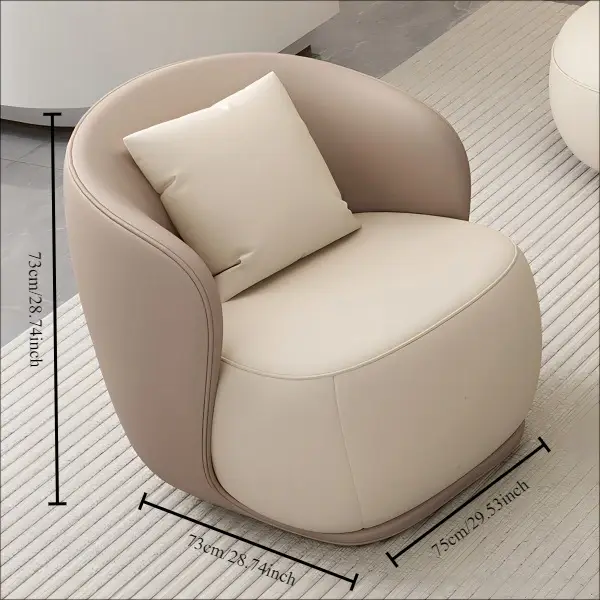 Canapé d'hôtel, canapé d'art en cuir incurvé de luxe léger, cuir à gratter pour chat, ensemble de re