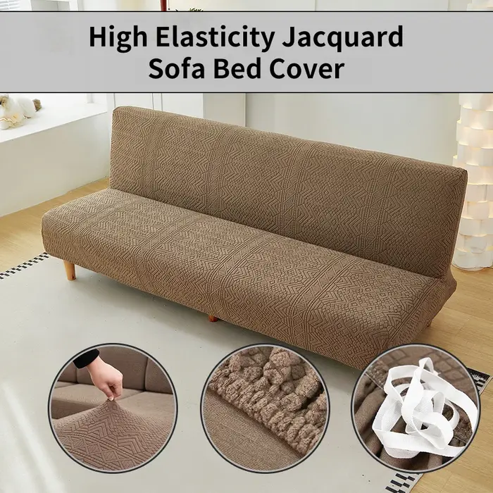 Housse de canapé-lit en Jacquard extensible