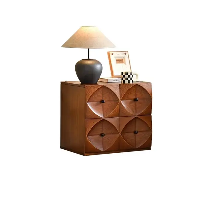 Meuble TV Antique français en bois massif, avec combinaison modulaire, rangement en verre, Table de