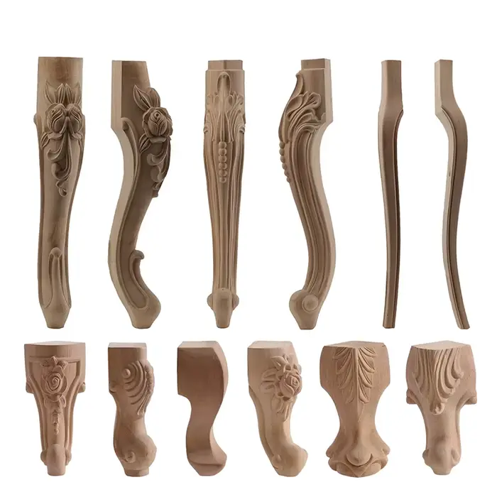 Meubles avec pieds en bois massif