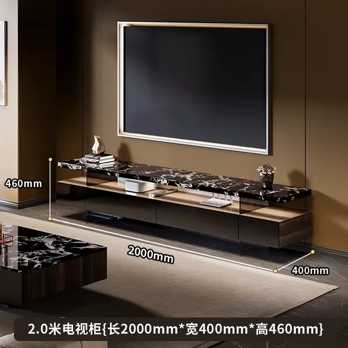 Meuble Tv moderne Vertical tiroirs De rangement meuble Tv De luxe Simple divertissement esthétique M