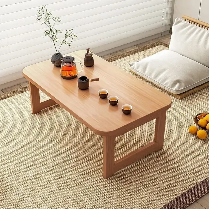Table basse pliable style tatami
