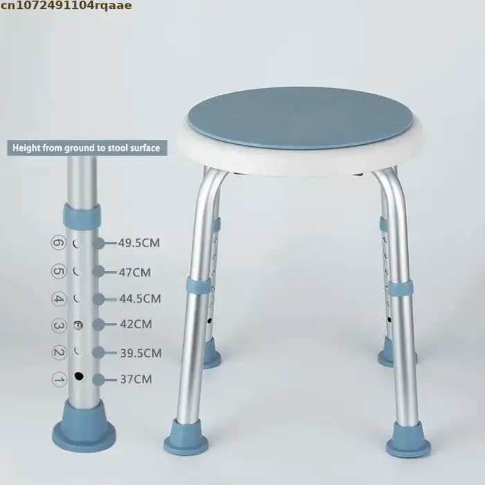 Tabouret de bain multifonction réglable et antidérapant, 6 vitesses, pour enfants âgés, baignoire, d