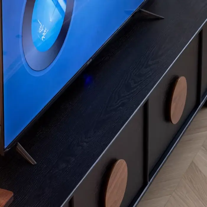 Meuble Tv rétro de luxe en bois massif