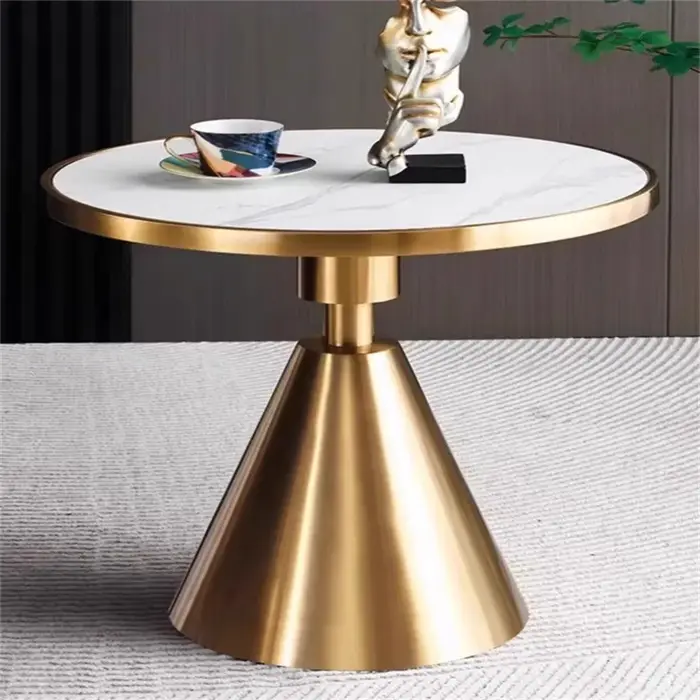 Tables basses rondes authentiques Design blanc moderne petites
