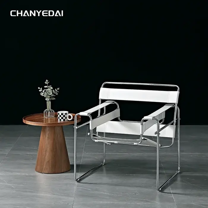 Vassili – chaise de loisirs nordique en cuir