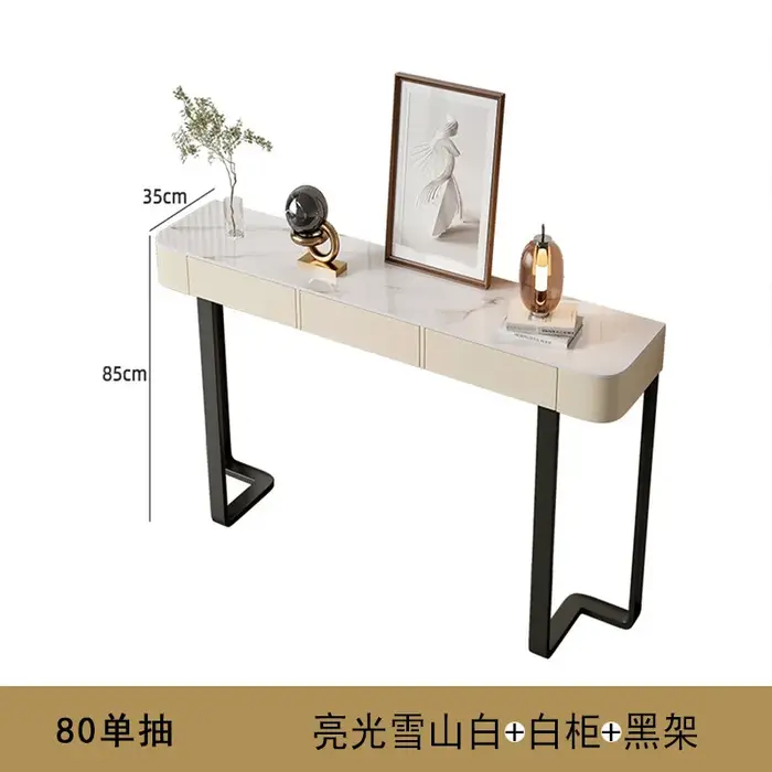Table console de luxe contemporaine, table d'entrée industrielle populaire, table multifonctionnelle