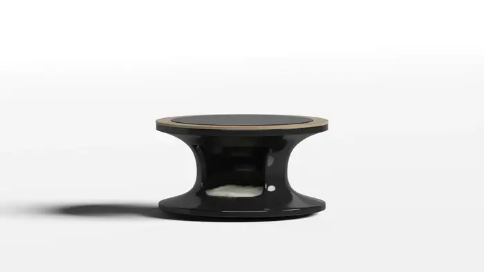 Table basse avec grotte pour animaux de compagnie, petit espace, canapé minimaliste créatif, Table d
