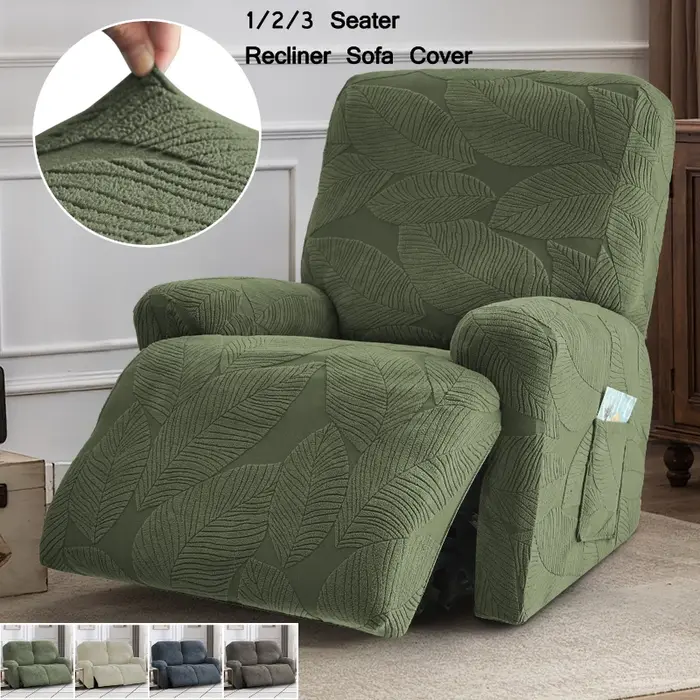 Housse de canapé inclinable fendue 1/2/3 places, housse de chaise inclinable en Jacquard, pour fauteuils extensibles, maison Funda Sillon Relax hôtel