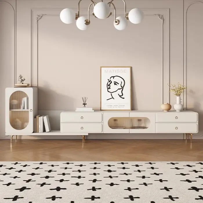 Organisateur esthétique lourd meuble Tv salon luxe coin rétractable