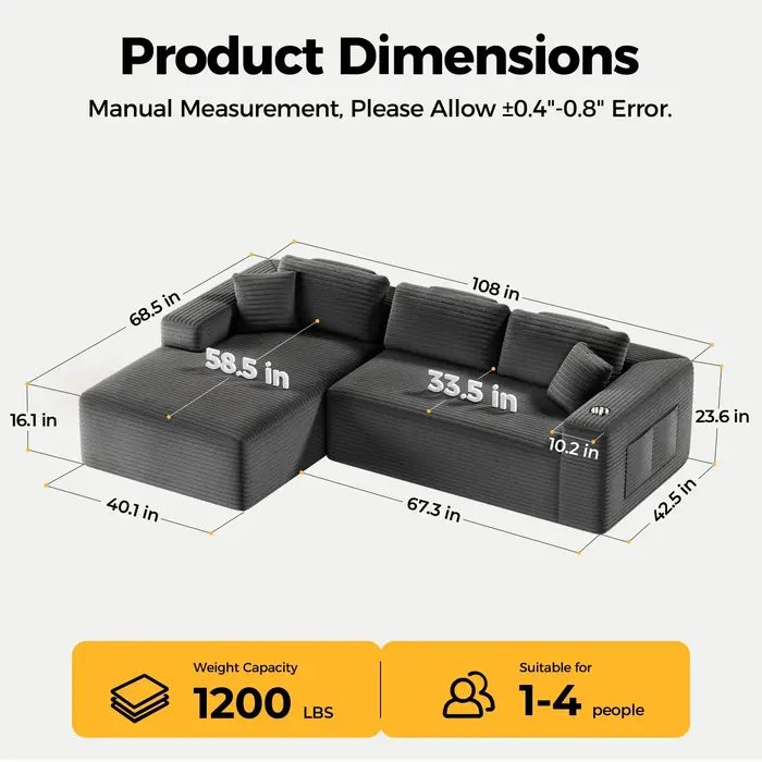 Canapé combiné Cloud, une boîte de canapé modulaire de compression