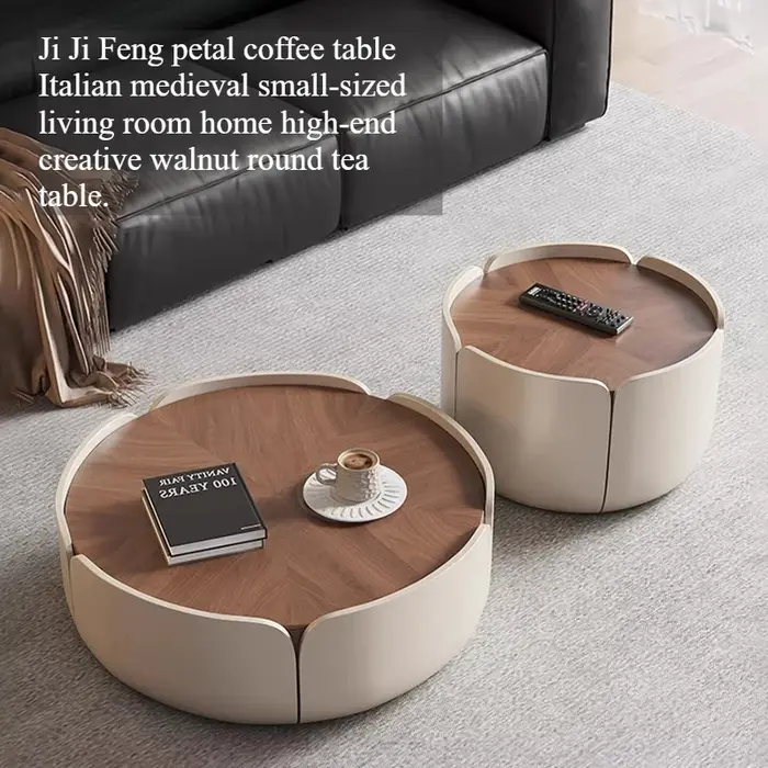 Table basse nordique vintage pour salon