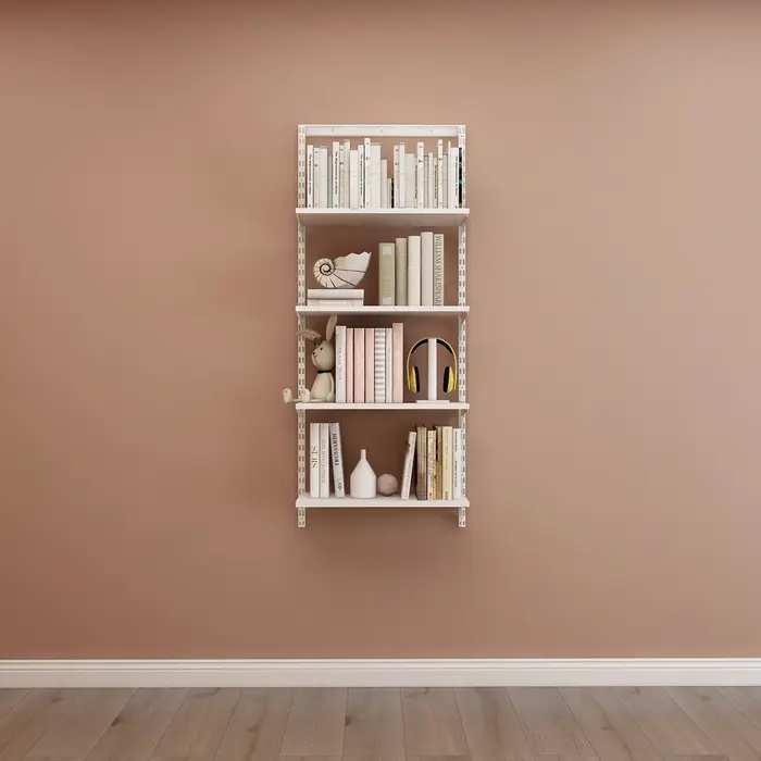 Bibliothèque murale en métal blanche, petite bibliothèque élégante, Design pour la maison, la chambr