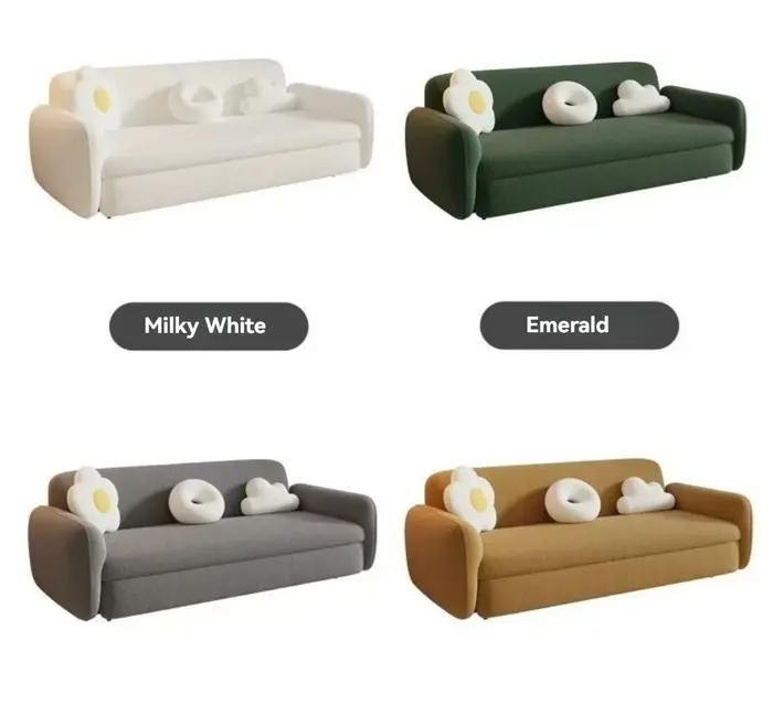 Divano Letto Schlafsofa canapé-lit pliable 3 places, Design moderne pour petits appartements, idéal 