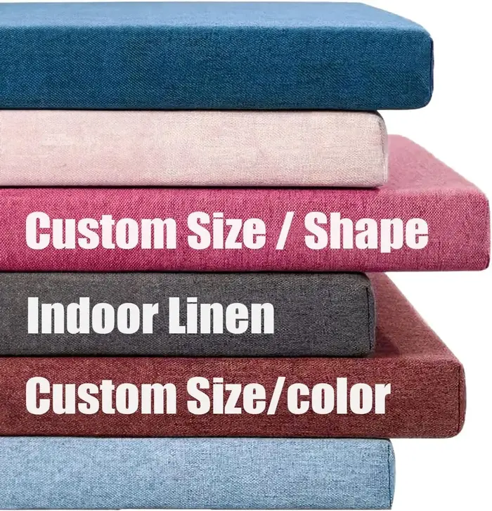 Coussins de banc personnalisés de 5cm