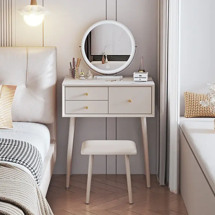 Rangement moderne vanité Table esthétique élégant luxe Glam commodes Simple De Signmakeup articles D