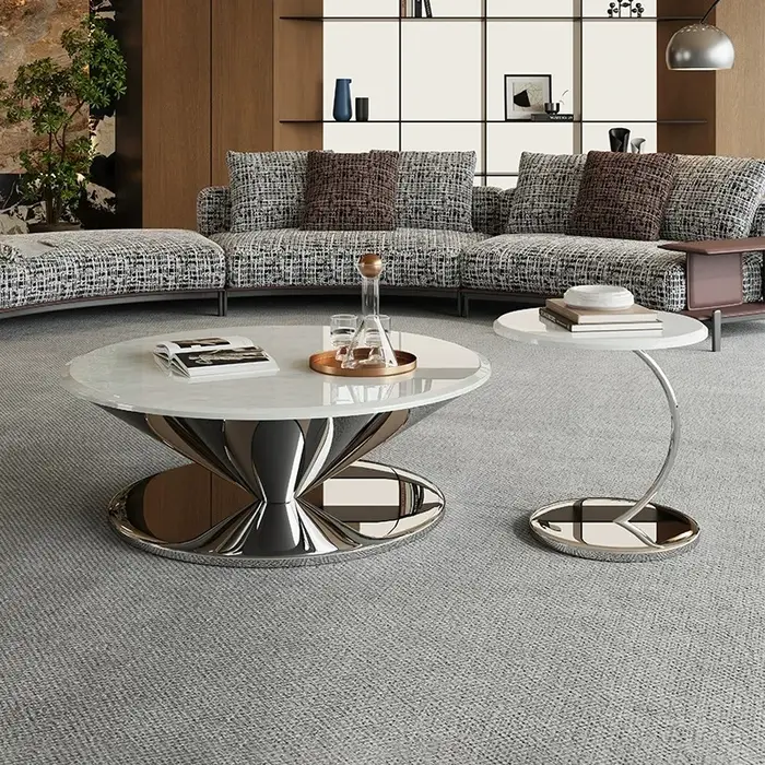 Tables basses de luxe uniques avec structure métallique