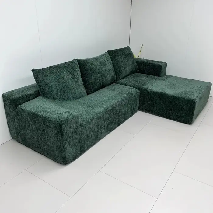 Salon velours côtelé Compression canapé adultes coussin personnalisable coin