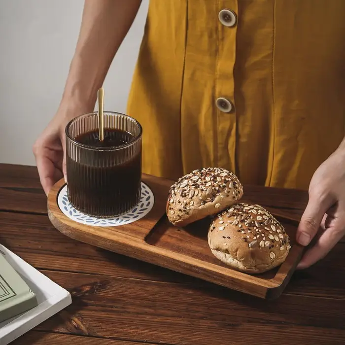 Plateau à café en bois