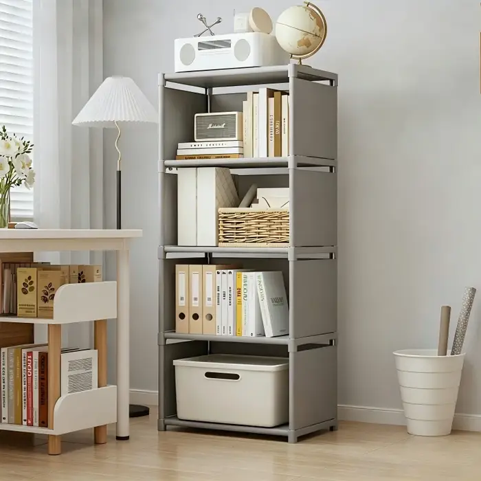 Étagère à livres multi-niveaux, montage facile, rangement pour salon, chambre, bureau - Étagère de p