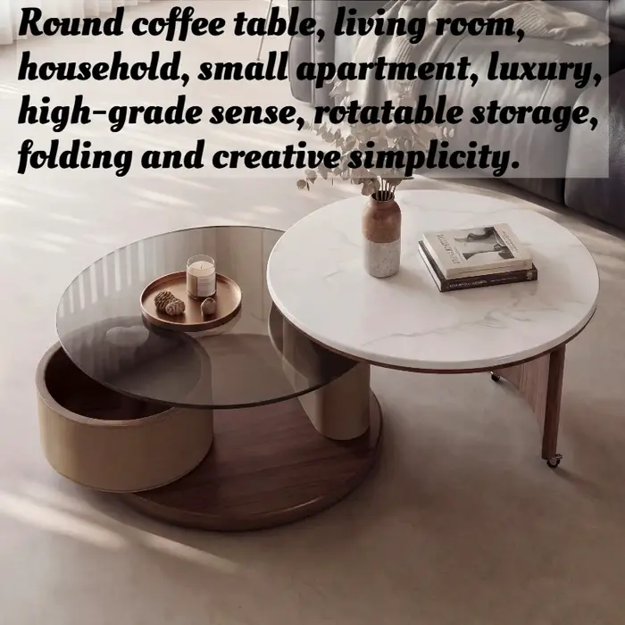 Table basse ronde de salon
