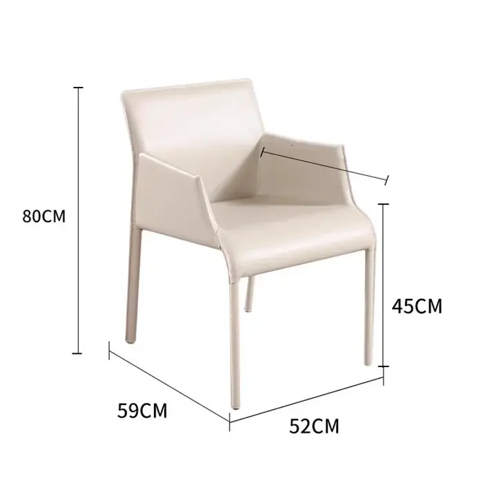 Design Simple chaises minimaliste Unique esthétique chaise de salle à manger créative