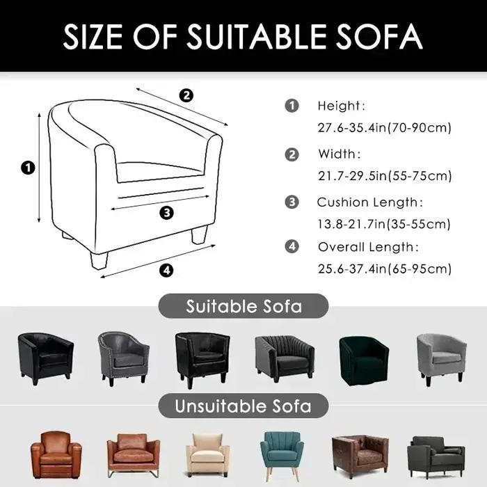 Housse de chaise de baignoire de Club