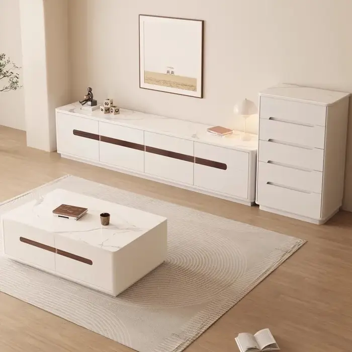 Meuble Tv moderne et esthétique du milieu du siècle, meuble Tv de luxe au sol, meuble de luxe, meubl