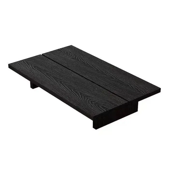Wabi Sabi Table basse minimaliste moderne à la mode rustique Rectangle Table basse neutre éclectique