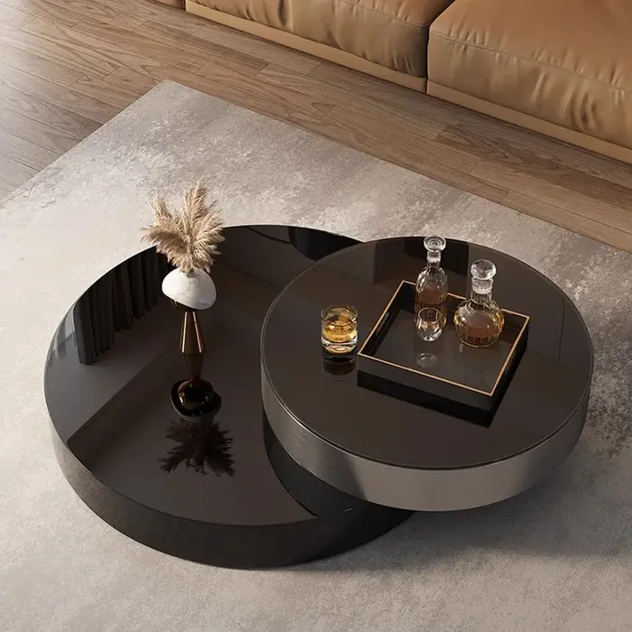 Table basse de salon italienne de designer