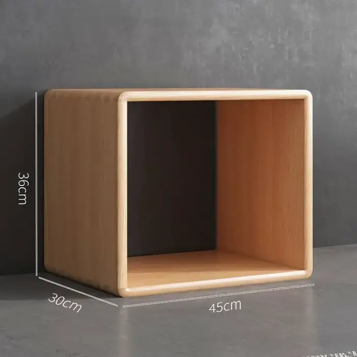 Bibliothèque en bois de Style japonais, étagère de rangement modulaire en rotin, armoire de sol avec