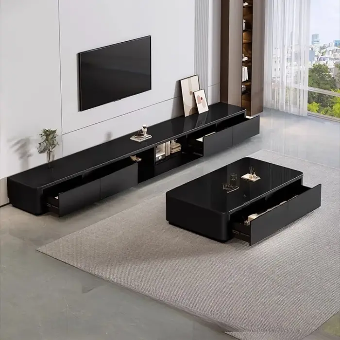 Étagère moniteur supports Tv divertissement mural minimaliste universel supports Tv esthétique nordi