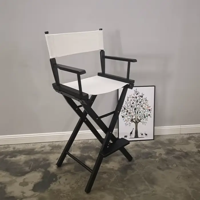 Chaises de bar en bois massif avec dossier, tabouret haut pliant, fauteuils modernes, piste de bar e