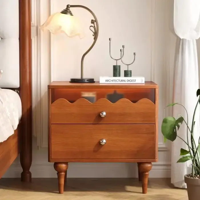 Petite table de chevet rétro moderne