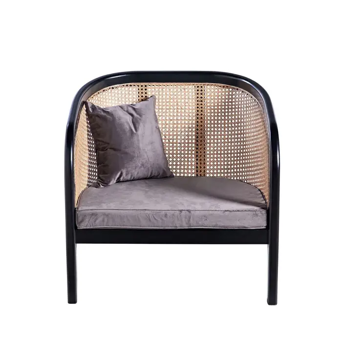 Canapé en bois massif de Style chinois, tissu en rotin tissé, trois stand de styliste créatif, nouve