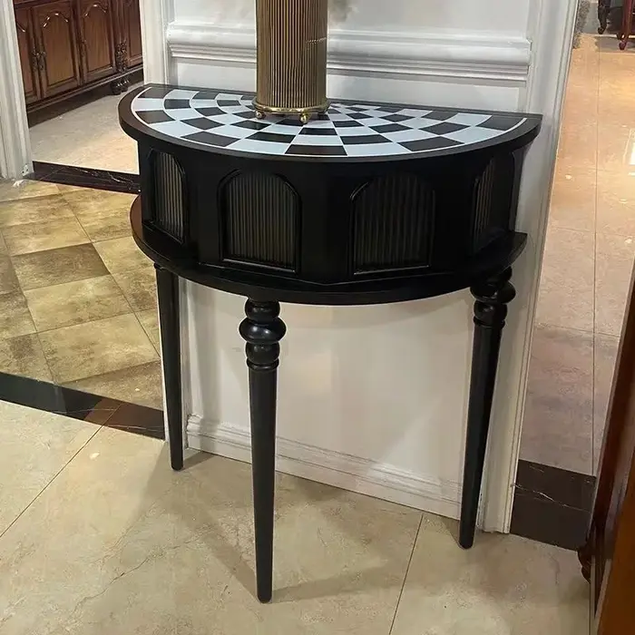 Table Console esthétique Premium Design salon luxe Hall d'entrée Table Console rangement moderne Tav
