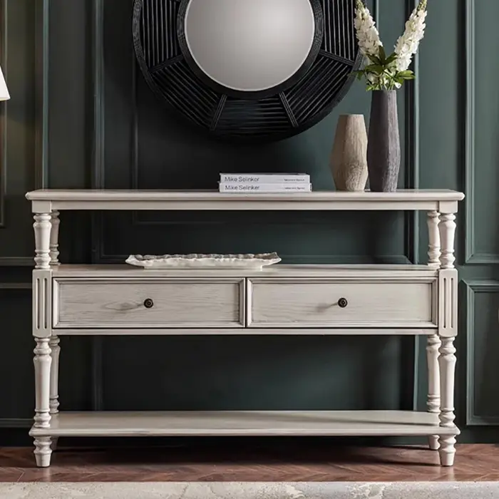 Table Console Glam américaine avec rangement