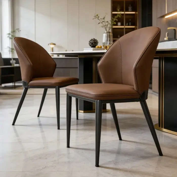 Chaises de salle à manger minimalistes italiennes